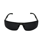Black sunglasses on a white background