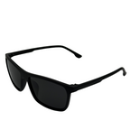 Black sunglasses on a white background