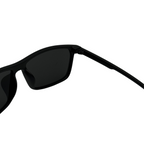 Black sunglasses on a white background