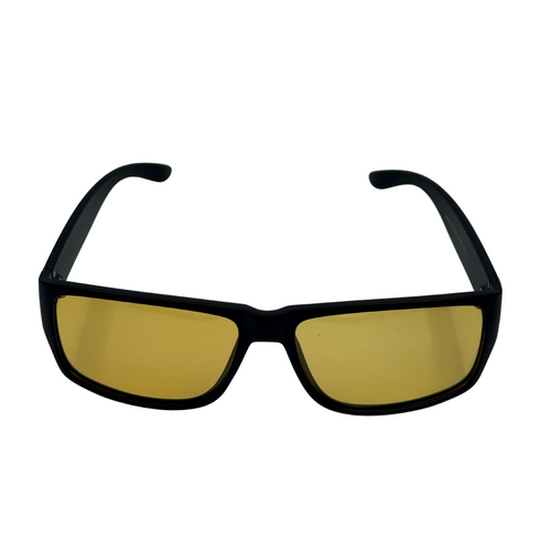 Black cat-eye sunglasses with glittery temple tips on a white background