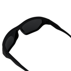 Black sunglasses on a white background