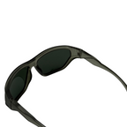 Black sunglasses on a white background
