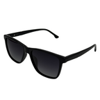 Black sunglasses on a white background
