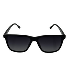 Black sunglasses on a white background