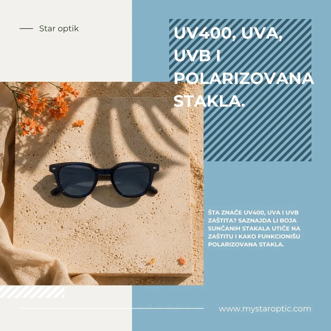 UV400, UVA, UVB i polarizacija: šta zaista treba da znaš kada biraš sunčane naočare? 