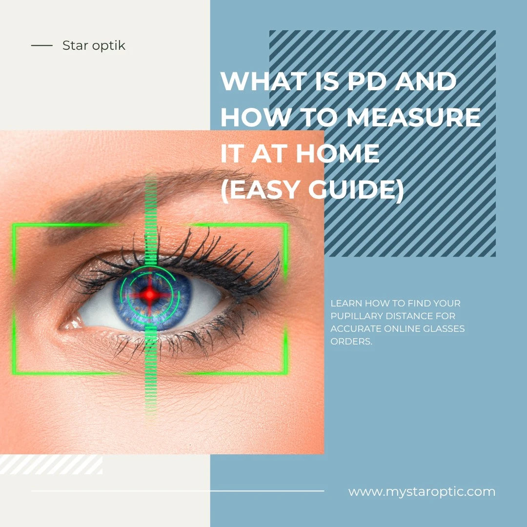 What is PD and how to measure it at home – easy guide to finding your pupillary distance for accurate online glasses orders.